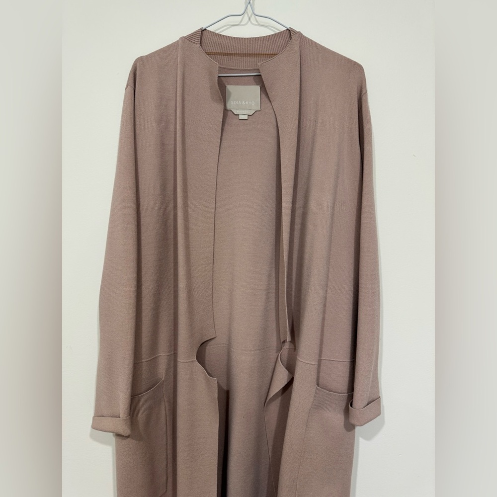 Soia & Kyo Benela Coatigan Long Robe Size S - Picture 3 of 14
